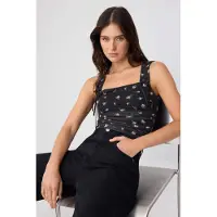 Trendyol Top creme / oliveira / rosé / preto