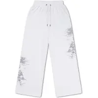 Ed Hardy Calças 'Gothic Dragon' cinzento claro / preto / branco
