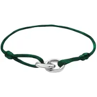Fainz Pulseira 'Pairity' verde escuro / prata