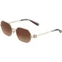 Tory Burch Óculos de sol '0TY6113' castanho escuro / ouro