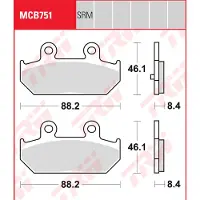 TRW Pastilhas De Freio Mcb751