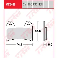 TRW Pastilhas De Freio Sinterizadas Carbon Race Longlife Aprilia Rs 250 02