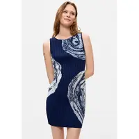 Desigual , Vestidos estampados sem mangas, Mulher, Azul, M