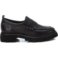 Carmela para mulher. 16187301-NEGRO Mocassins de couro 161873 preto (39), 1 a 3cm, Nenhum, Casual, Clássico