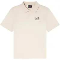 EA7 para menino. 7B000022_AF10378 Polo Core Identity menino bege (8Años= 130cm), Casual, Algodão, Manga curta, moda infantil
