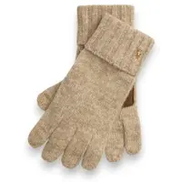 Ralph Lauren para homem. 449800759003 Luvas de pele para ecrã tátil bege (OSFA), Casual, Clássico