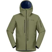 Norrøna - Casacos ski - Lofoten Gore-Tex Pro Jacket M Deep Lichen Green para Homem - Tamanho XL - Caqui
