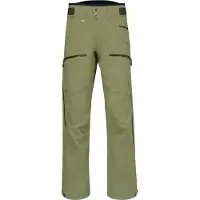 Norrøna - Calças ski - Lofoten Gore-Tex Pro Pants M Deep Lichen Green para Homem - Tamanho L - Caqui