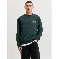 Jack & Jones Sweatshirt 'JJAERO' mel / abe / branco