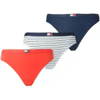 Tommy Hilfiger Underwear Tanga 'Heritage' navy / vermelho / branco lã