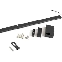 Emuca Armário Bar Com Iluminação Led Com Rodízios A Bateria Com Mesa Extensível E Sensor De Movimento 1158 Mm