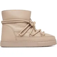 INUIKII para mulher. 1001.003.0252 Botas de Pele Full Leather beige (42), Couro, Bege, Plano, Cordão, Casual, Clássico