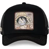 Capslab Boné 'Gorra negra luffy wan3b trucker cap' preto