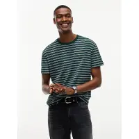 Tommy Hilfiger Camisa verde escuro / branco