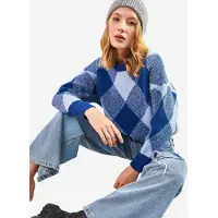 Bianco Lucci Pullover 'Pullover' azul