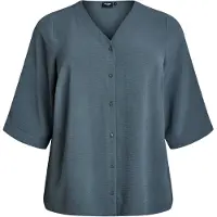 Zizzi Blusa 'Kikka' cinzento basalto
