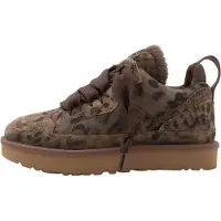 Ugg para mulher. 1187485 Ténis de Pele Lowmel Spotted castanho (37), Couro, Marrom, Plano, Cordão, Casual
