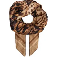 GUESS Lenço creme / camelo / bege escuro / preto