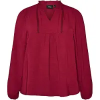 Zizzi Blusa vermelho