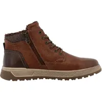 Tom Tailor Botas com atacadores castanho / conhaque