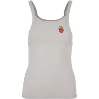Urban Classics Top 'Strawberry' cinzento / verde / vermelho