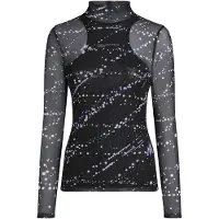 Karl lagerfeld JEANS Camisa roxo / pitaya / preto / offwhite