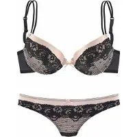 Melrose Conjuntos de lingerie rosé / preto