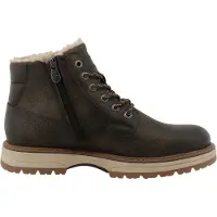 Tom Tailor Botas com atacadores cáqui