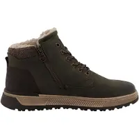 Tom Tailor Botas com atacadores acastanhado / verde