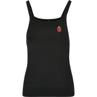 Urban Classics Top 'Strawberry Everyday' verde / vermelho / preto