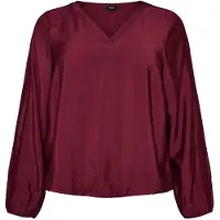 Zizzi Blusa 'Erica' vermelho vinho