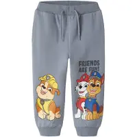 Name it Calças 'NMMARGUS PAW' azul fumado / amarelo / vermelho escuro / branco