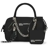 Karl lagerfeld JEANS Malas de tiracolo ouro / preto