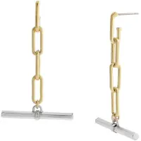 AllSaints Brincos 'Bronte T-Bar' ouro / prata