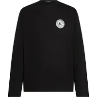 Karl Lagerfeld Camisa 'Après Ski Club' cinzento / preto / branco
