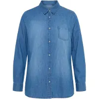 Ulla Popken Blusa azul ganga