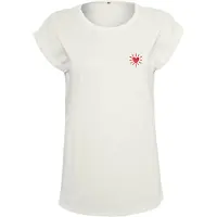 Urban Classics Camisa 'Radiant Heart' vermelho sangue / branco