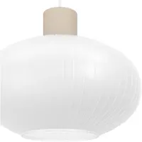 Eglo Candeeiro suspenso Dasmina, Ø 25 cm, branco/areia, vidro, E27