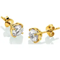 Hot Diamonds Fine gold-plated stud Orecchini con topazes e diamonds Gemstone DE834