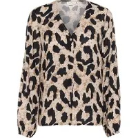 Kaffe Blusa bege / preto / branco