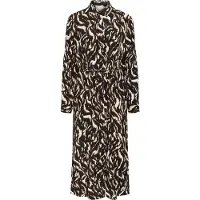 Kaffe Vestidos camiseiros 'Mille' castanho / preto / branco