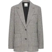 Ichi Blazer cinzento escuro / branco