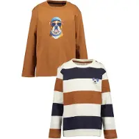 Blue Seven Camisola caramelo / branco lã
