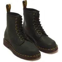 Dr. Martens unisex. 11822300 Botins de Couro 1460 Dms verde (36), Plano, Cordão, Casual