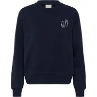 Kaffe Sweatshirt 'KALilje' marinho / branco