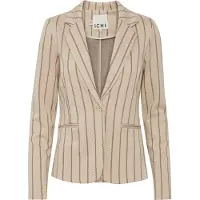 Ichi Blazer 'RUTI' bege escuro / bege mosqueado