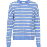 Kaffe Pullover 'KA Lida' azul céu / offwhite
