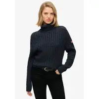 Superdry Camisola De Gola Alta Slouchy Cable