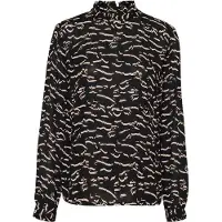 Kaffe Blusa 'KA Luna' bege / preto