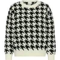 Kaffe Pullover 'Carol' preto / offwhite